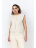 soyaconcept Weste mit floraler Stickerei in Creme
