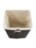 relaxdays 2 x Wäschekorb in Schwarz - (B)43,5 x (H)65,5 x (T)33,5 cm