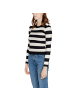 JACQUELINE de YONG Creme Schwarz Viskose Sweatshirt