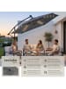 tectake Sonnenschirm mit Doppeldach und LED Solar-Beleuchtung | 3 x 3 m