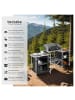 tectake Campingküche XXL mit Aluminiumgestell und 5 Fächern  172 x 52 x 104 cm, schwarz