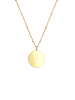 Elli Halskette 925 Sterling Silber Kompass, Plättchen in Gold