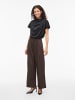 Vila Wide Leg Hose in Coffee Bean