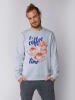 wat? Apparel Sweatshirt Its coffee time in Serene Blue