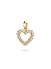 Thomas Sabo Charm-Anhänger Herz Mit Weißen Steinen Connect in gold, weiß