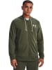 Under Armour Sweatjacke "UA Rival Terry mit durchgehendem Zip" in Weiß