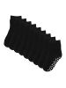 Yalion 9er-Set Yalion Baby Antirutschsocken, schwarz, weich & atmungsaktiv