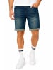SOULSTAR Jeansshorts - mit Stretch & Baggy-Fit als Kurze Hose für Herren in Mittelblau