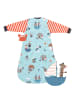 Schlummersack Babyschlafsack, 3.5 TOG in Hellblau-Rot
