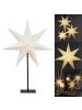 STAR Trading Tischlampe Stern 'Frozen', weiß, 75cm in Weiß