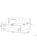Beliani 2-Sitzer Sofa EIKE in Grau/Braun - (W) 186 x (H) 82 x (L) 102 cm