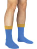 normani 1 Paar Socken Bi-Color in Himmelblau/Aprikose
