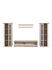 ebuy24 Regalsystem Verona (4-teilig) Weiß 336 x 40 cm