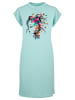 F4NT4STIC T-Shirt Kleid Blumen Silhouette Bunt in Bluemint