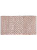 Beliani Kurzflor GERZE in Rosa/Beige - (W) 80 x (H) 80 x (L) 150 cm