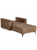Beliani Chaiselongue ABERDEEN in Braun/Schwarz - (W) 107 x (H) 83 x (L) 189 cm