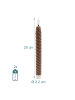 relaxdays 6 x LED Stabkerzen in Coffee