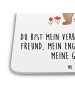 Mr. & Mrs. Panda Untersetzer Set Hund Dame mit Spruch in Weiß