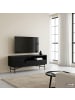 home24 home24 TV-Lowboard im skandinavischen Stil in Eiche Schwarz