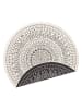 Teppich Boss Indoor Outdoor Wendeteppich Porto in Schwarz Creme