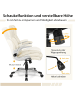 COSTWAY Bürostuhl bis 160 kg belastbar in Beige