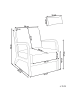 Beliani Sessel SKOVDE in Beige/Braun - (W) 65 x (H) 78 x (L) 80 cm