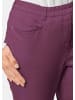 GOLDNER Leichte Baumwollschlupfhose LOUISA in aubergine