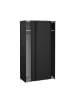 ebuy24 Schiebetürenschrank Como (2-türig) Schwarz 119 x 67 cm
