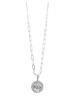 Adeliás Damen Halskette mit Anhänger – aus 925 Silber in silber