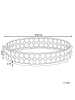 Beliani Tablett VATAN in Silber - (W) 25 x (H) 6 x (L) 25 cm