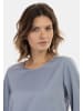 usha WHITE LABEL Damen Bluse in Blau Grau