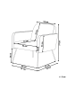 Beliani Sessel NARKEN in Beige/Schwarz - (W) 72 x (H) 77 x (L) 76 cm