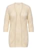 ONLY Carmakoma Strickjacke in Ecru