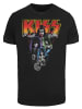 F4NT4STIC T-Shirt Kiss Rock Band Neon in schwarz