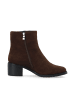 Bianco Stiefel mit Absatz in Dark Brown