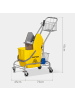 HOMCOM Putzwagen-73L x 45B x 95H cm-Gelb