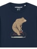 wat? Apparel Sweatshirt Fahrradbär in Dunkelblau
