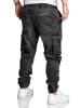 Amaci&Sons Sweathose im Denim Look ALSIP in Schwarz