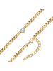 Yokoamii Kette aus Messing mit Zirkonia in gelbgold