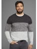 Man's World Rundhalspullover in grau anthrazit melange