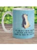 Mr. & Mrs. Panda Kindertasse Pinguin mHerzieren mit Spruch in Eisblau