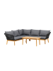 ebuy24 Sofaset Chania (2-teilig) Schwarz 60 x 110 cm