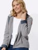 Sieh an! Fleece-Jacke in steingrau-rauchblau