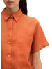 Marc O'Polo Kurzarm-Leinenbluse regular in Warm Orange