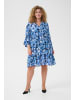 KAFFE curve Kleid KCedina Regular fit in Blue Blurry Leafs