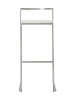 KADIMA DESIGN Barhocker mit Kunstledersitz 75 cm | Minimalistisches Möbelstück in Weiß