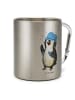 Mr. & Mrs. Panda Tasse Pinguin Duschen ohne Spruch in Silber