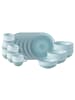 like. by Villeroy & Boch 18er Set Frühstücks-Set Perlemor Aqua in blau