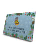 Mr. & Mrs. Panda Adventskalender Hummel flauschig mit Spruch in Eisblau