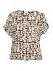 Kaffe Kurzarm-Bluse KAlokia Relaxed fit in Black_Sand Graphic Dot
